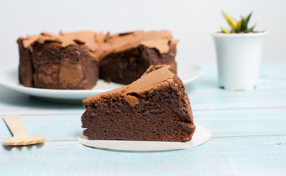 Bolo de chocolate sem farinha, opção sem glúten para a Páscoa